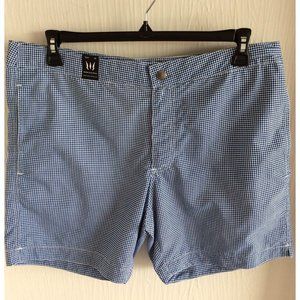 NWT Yalay Mceeg, Mens Trunks, Size 36, Navy And White